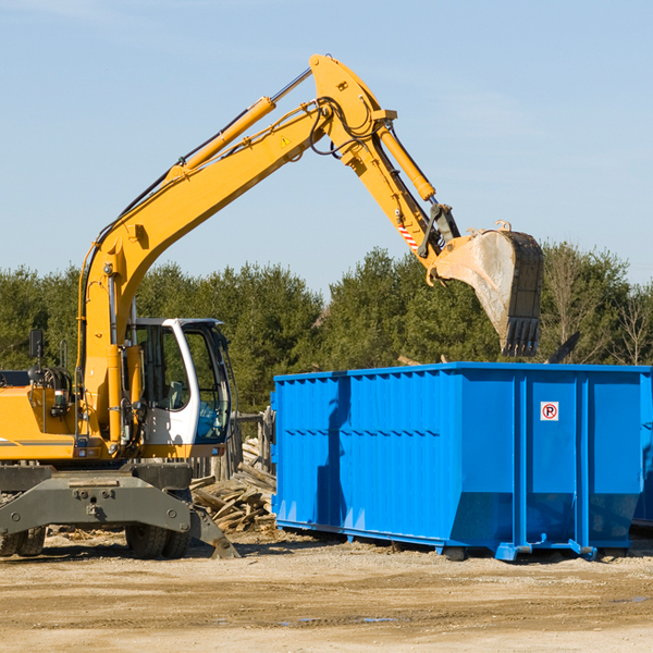 what size residential dumpster rentals are available in Williams County Ohio